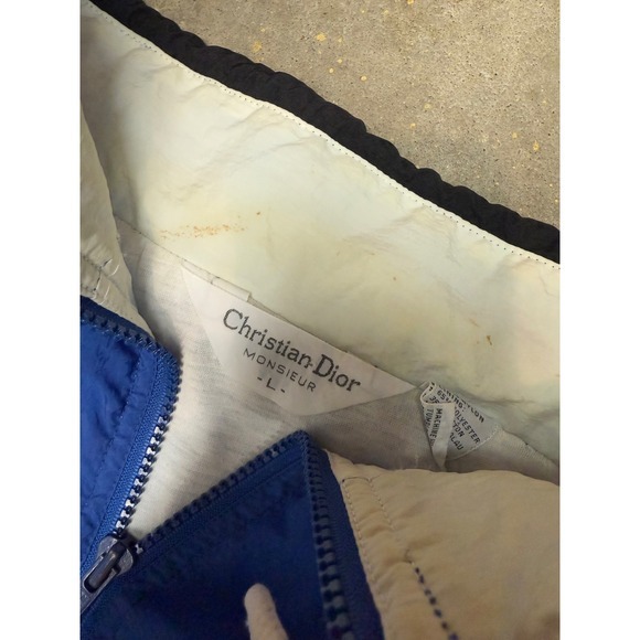 Christian Dior‎ Monsieur Colorblock Track Jacket Full Zip Windbreaker Mens L - Picture 5 of 6